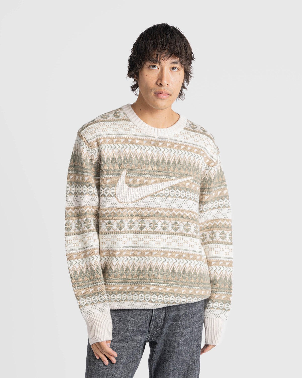 Nike FAIR ISLE CREW SWEATER | FZ0125-105 | AFEW STORE Nike FAIR ISLE CREW SWEATER | FZ0125-105 | AFEW STORE